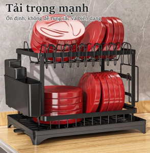 Khay úp bát đĩa thông minh giúp căn bếp luôn sạch sẽ, ngăn nắp. Thiết kế chắc chắn, tiện lợi, hỗ trợ bảo quản bát đĩa khô ráo sau khi rửa.